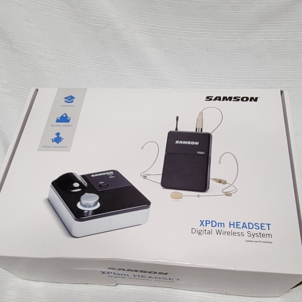 Wireless  Headset System RXD1M PXD1 DE5 Mic Black/Silver Samson XPDm  Digital